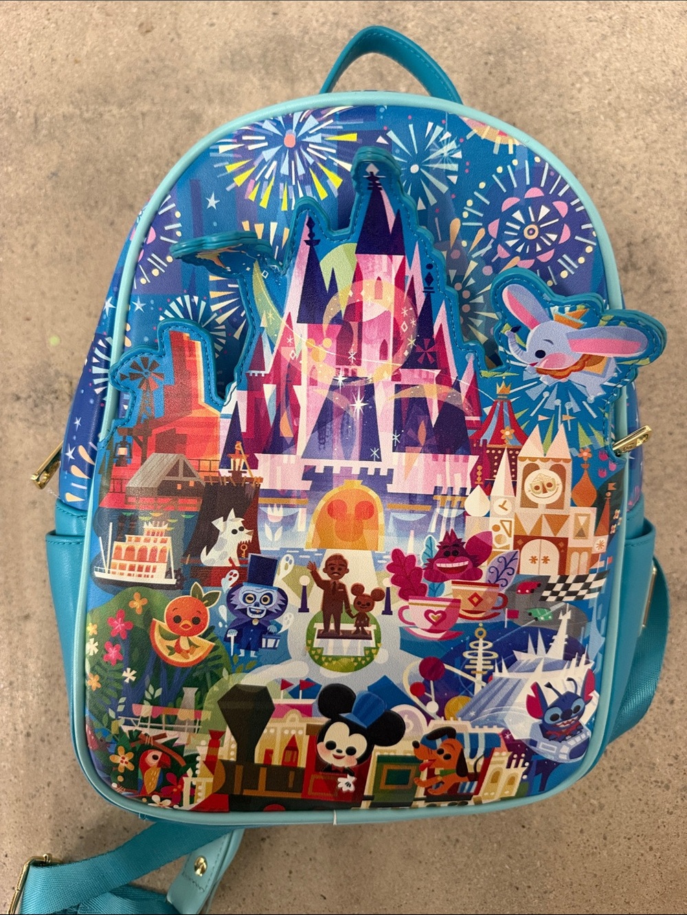 Loungefly Kids Blue Theme Park Castle Backpack